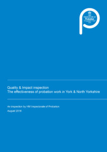 The effectiveness of probation work in York & North Yorkshire